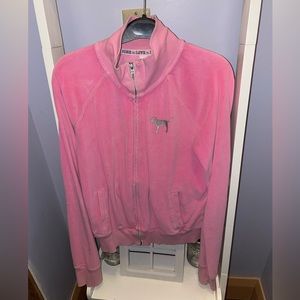 PINK Victoria secret pink velour zip up